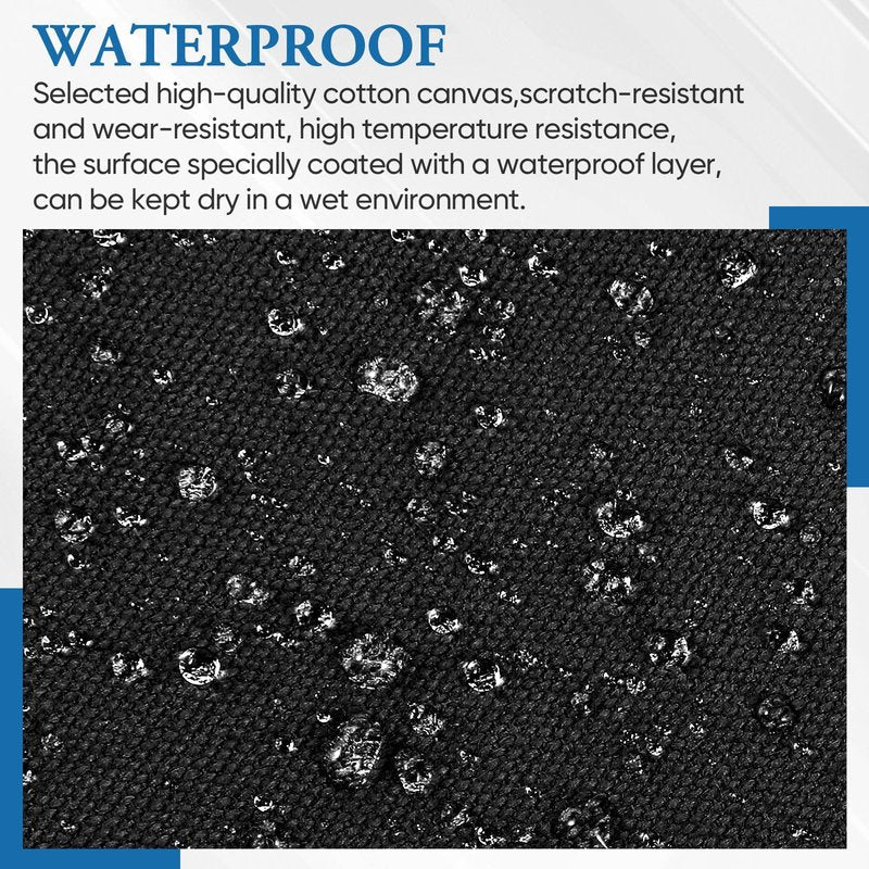 Canvas Repair Patch 5.5 x 8 Inches 6Pcs Self-Adhesive Waterproof Canvas Patch Kit for Repairing Tents,Sofas,Boat Covers,Camping Chair,Awnings,Car Seats. (Black)