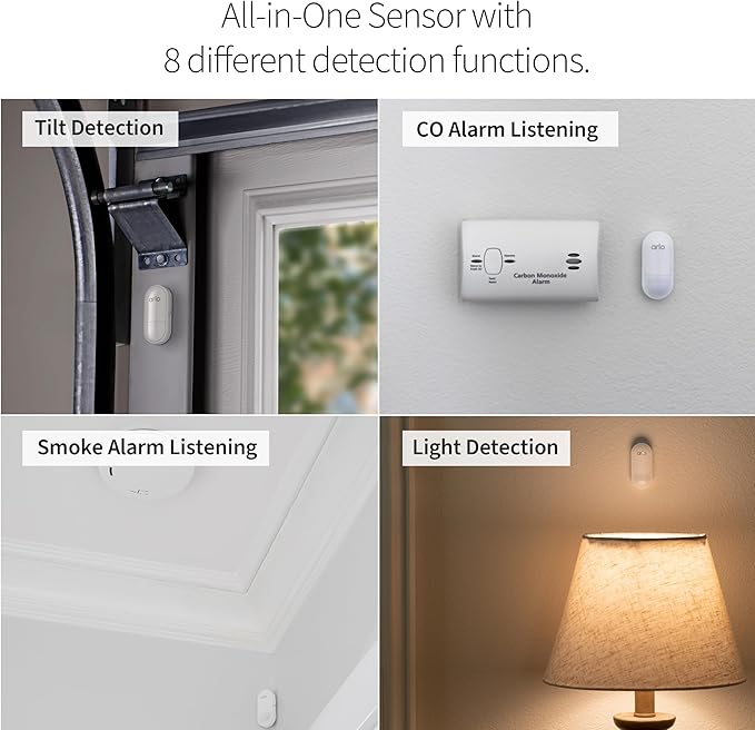 Home Security System - Wired Keypad Sensor Hub, (2) 8-in-1 Sensors, 24/7 Professional Monitoring + Outdoor 2K (1 Cam) + Bundle - No Contract Required, Alarm System for Home Security