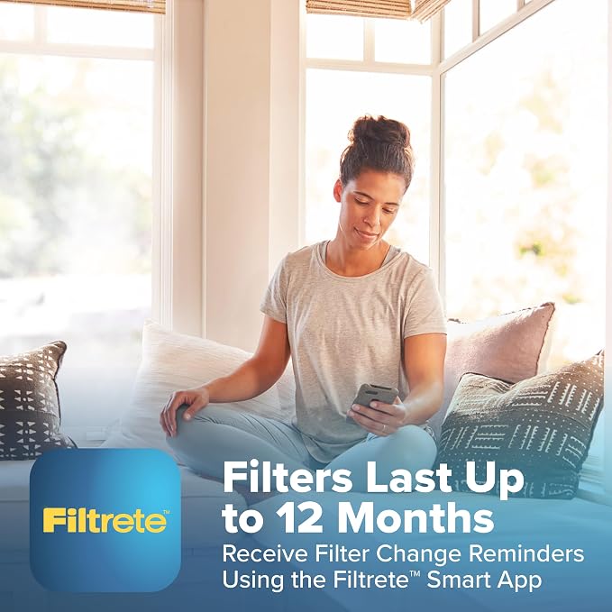 Filtrete 20x25x4 Refillable Air Filter replacement, MPR 1000, MERV 11, Allergen