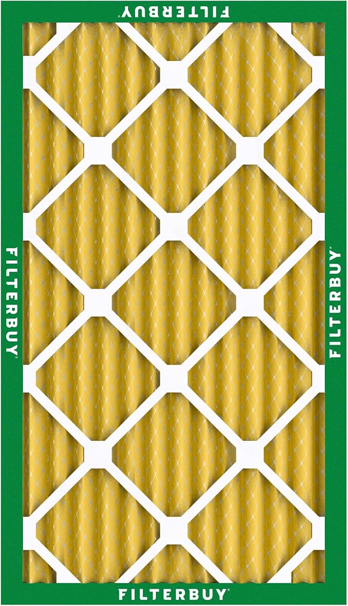 Filterbuy 14x25x2 Air Filter MERV 11 Superior Pet & Allergy Defense,