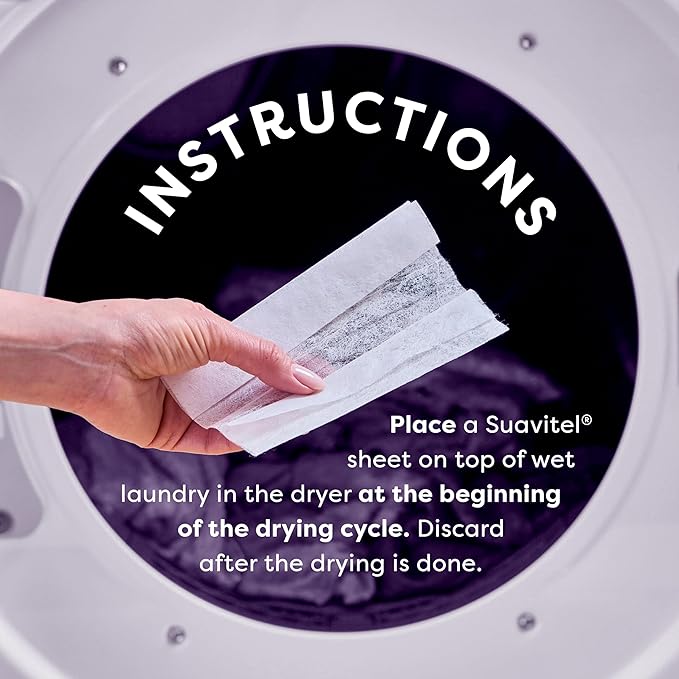 Suavitel Complete Fabric Softener Dryer Sheets, Field Flowers, 185 ct, 4 pack
