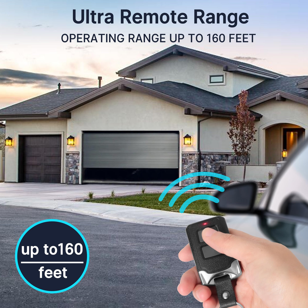2 for Chamberlain LiftMaster Craftsman Garage Door Opener Remote Keychain