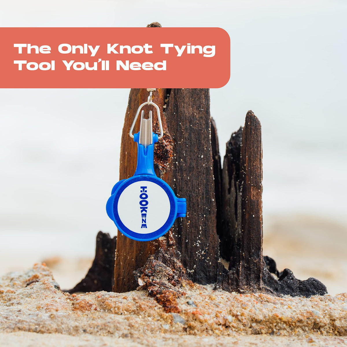 HOOK-EZE New All in One Nail Knot Tying Tool | Pack of 2 | Protect from Fish Hooks | Tie Fishing Knots Easily | Cool Gadgets | Ice & Fly Fishing Gifts & Accessories for Beginner Anglers - Turquoise