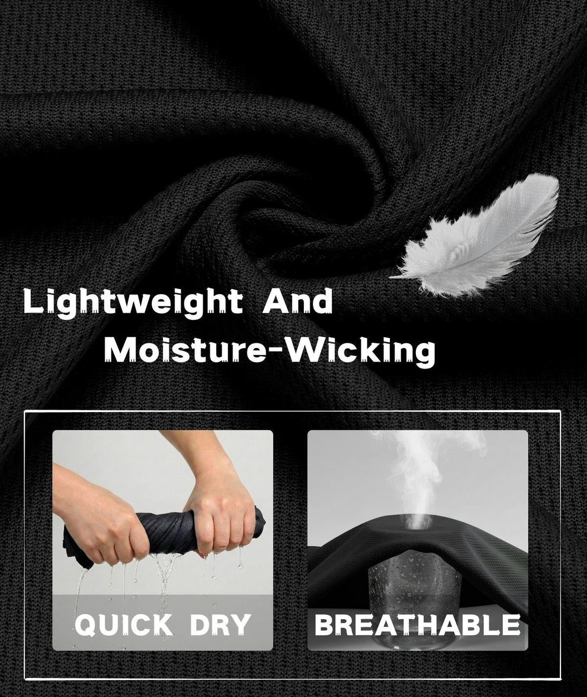 PINSPARK Golf Polo Shirts for Men Quick Dry Performance Casual Short Sleeve Collared Shirt Moisture Wicking Athletic Shirt Black