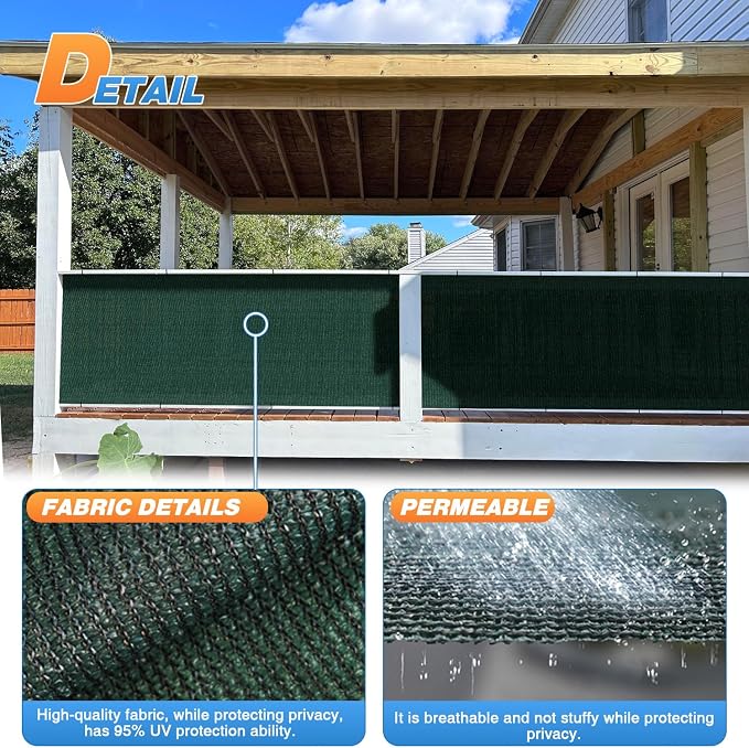 TANG Sun Shade Fabric Roll 8'x22' Shade Cloth