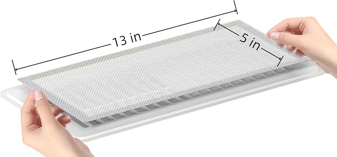 6-Pack White Magnetic Vent Covers 5x13 Inch