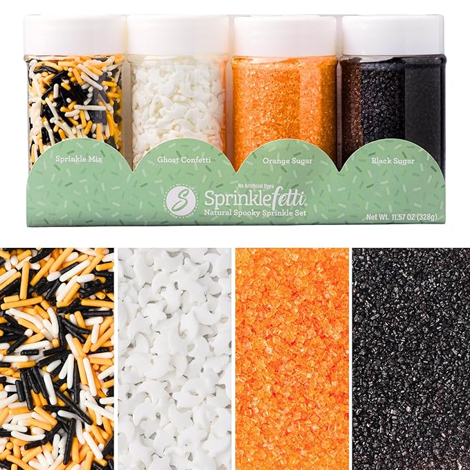 Sweets Indeed Dye Free Sprinkles, Edible Sprinkle Mix, Perfect for Cake Decorations, Baking, Ice Cream, Cookies, Cupcake Topper For Birthday (Toil)