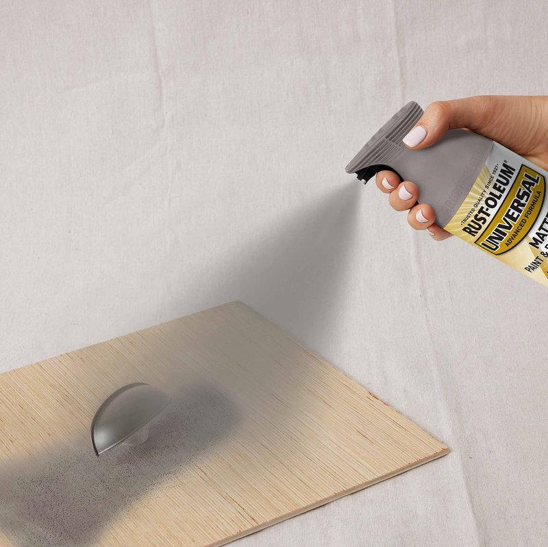 Rust-Oleum 376724-6PK Universal All Surface Spray Paint, 12 oz, Matte Farmhouse Greige, 6 Pack