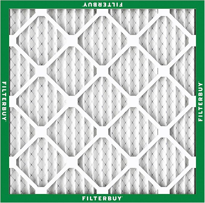 Filterbuy 16x16x1 Air Filter MERV 8 Essential Dust & Allergy Defense,