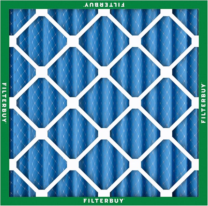 Filterbuy 24x24x2 Air Filter MERV 13 Optimal Smoke & Allergy Defense,