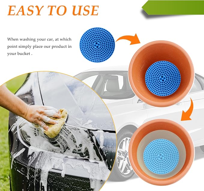 Car Wash Bucket, 10.28 Inch Diameter Car Wash Filter