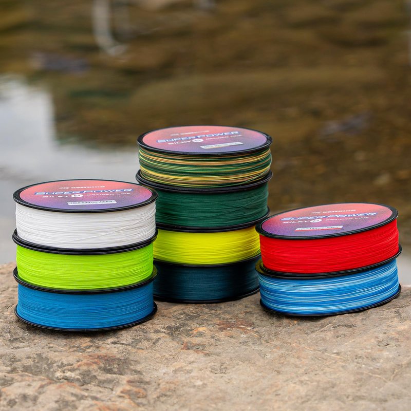 KastKing Superpower Silky8 Braided Fishing Line, Camo, 8 Strands, 40 LB, 300 Yds