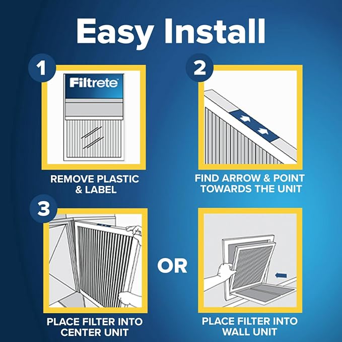 Filtrete 18x24x1 Air Filter, MPR 300, MERV 5, Clean Living Basic Dust 3-Month