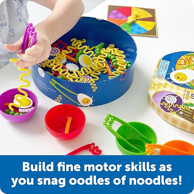 Learning Resources Noodle Knockout! Fine Motor Game - Montessori Preschool Activities, Educational Sensory Play Toy, Occupational Therapy Must Haves for Kids