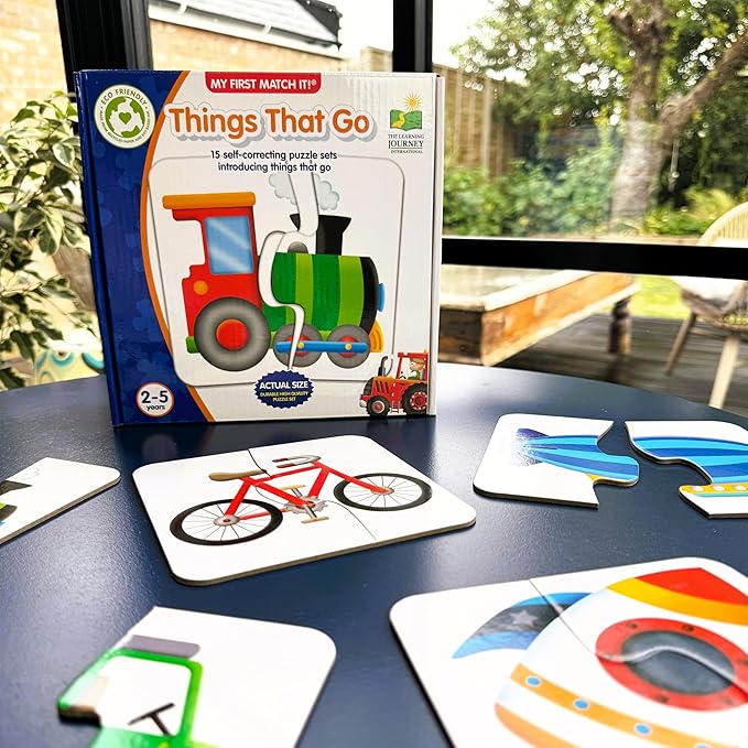 The Learning Journey: My First Match It - Things That Go - 15 Self-Correcting Vehicle Matching Puzzles