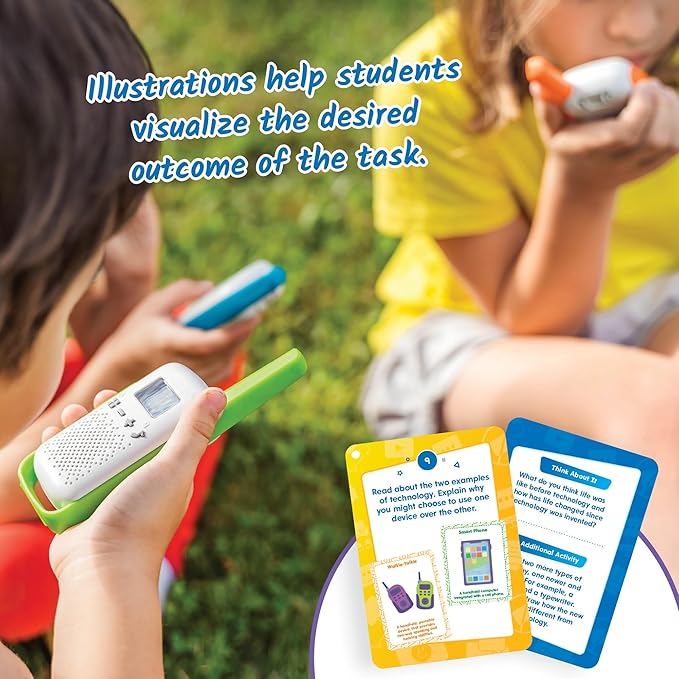 hand2mind Digital Citizenship Beginner Task Cards, Ages 5+, Computer Science & Technology for Kids 5-7, STEM Projects, STEM Activities for Classroom, Science Classroom Supplies