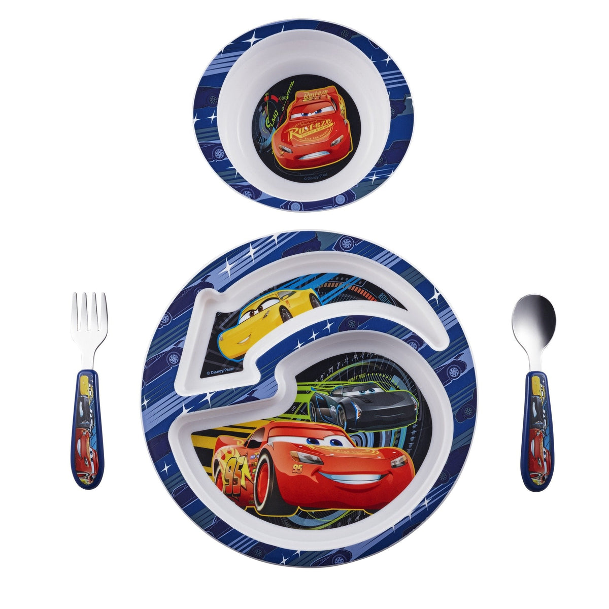 The First Years CoComelon Dinnerware Set - Toddler Plates and Toddler Utensils- 4 Count