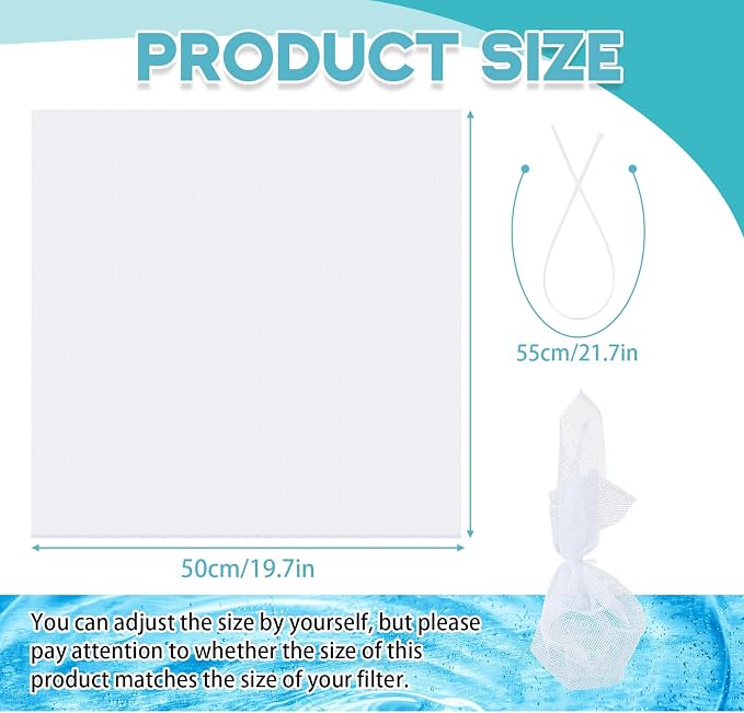 2 Sets 19.7 x 19.7 Inch Swamp Cooler Pump Swamp Cooler Filter Mesh Pump Basket