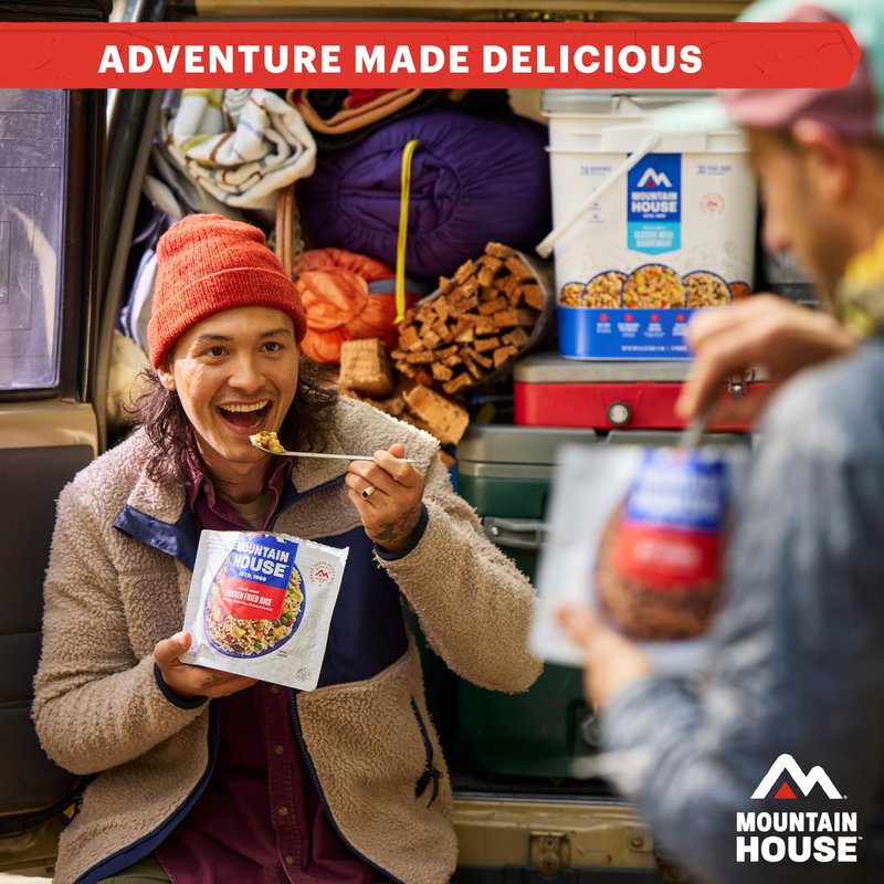 Mountain House Chili Mac with Beef | Freeze-Dried Food for Camping, 4 Servings, 30-Year Shelf-Life, 2-Pack