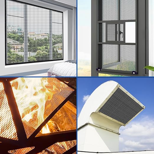 9 Pack 304 Stainless Steel Mesh Screen, Rust Free Woven Wire Mesh, Metal Mesh