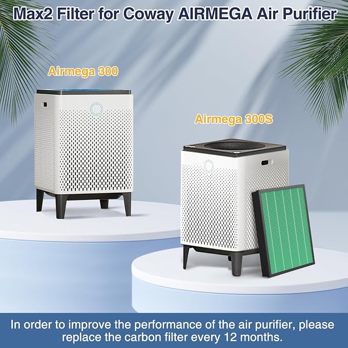 300/300S Replacement Filter for Coway AIRMEGA Max2 300/300S Combined