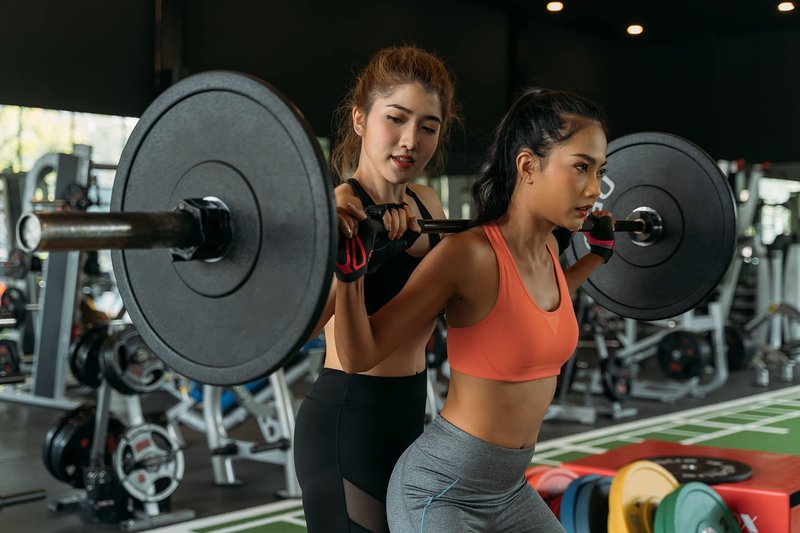 HACUBA FITNESS Olympic Barbell Clamps Collars Quick Release Pair Weight Clips for 2 inch Barbell BLUE