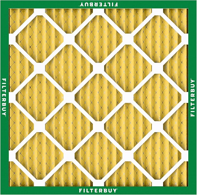 Filterbuy 25x25x1 Air Filter MERV 11 Superior Pet & Allergy Defense,