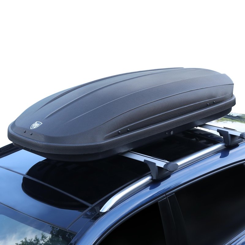 Garvee Rooftop Cargo Box Carrier 390L, Hard Shell Roof Box for Roof Rack, 14 Cu Ft Luggage Storage with Secure Straps&Keys, Weather-Resistant Roof Rack Cargo Box
