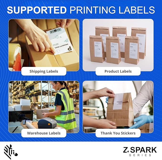 Zebra ZD220 Thermal Desktop Printer 4"| 203 DPI | No Ink Required | USB Connectivity | 2 Year Warranty | Direct Thermal | Z-Spark Series