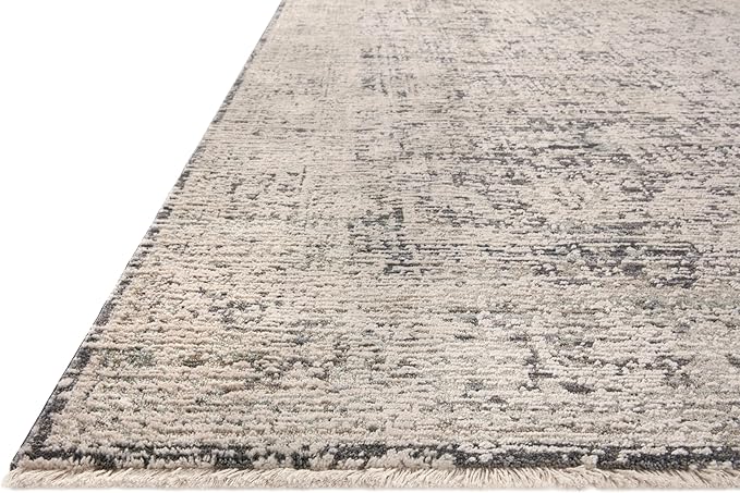 Loloi Amber Lewis Alie Collection ALE-05 Charcoal/Beige 5'-3'' x 7'-9'', .13'' Pile Height, Area Rug