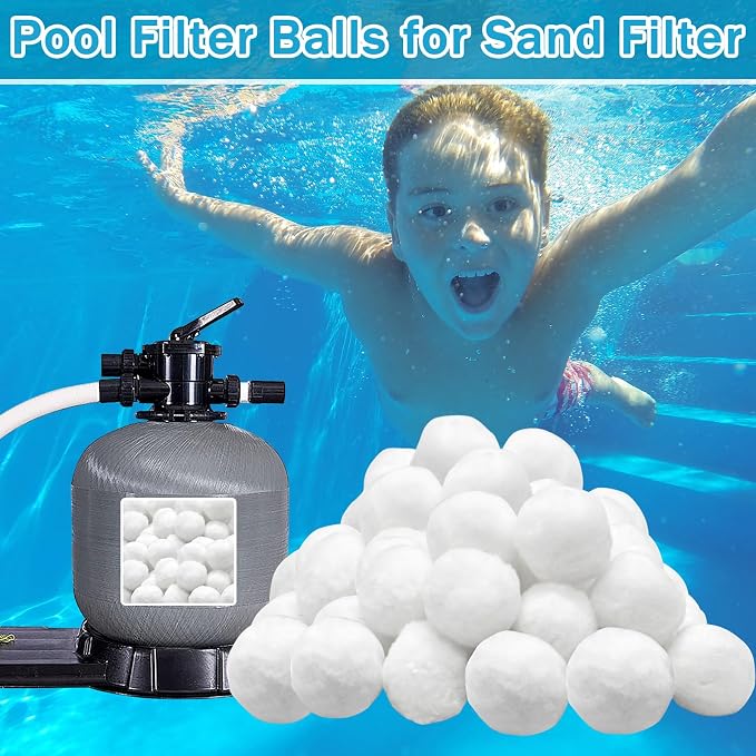 ZeeDix 3.2 lbs Pool Filter Balls