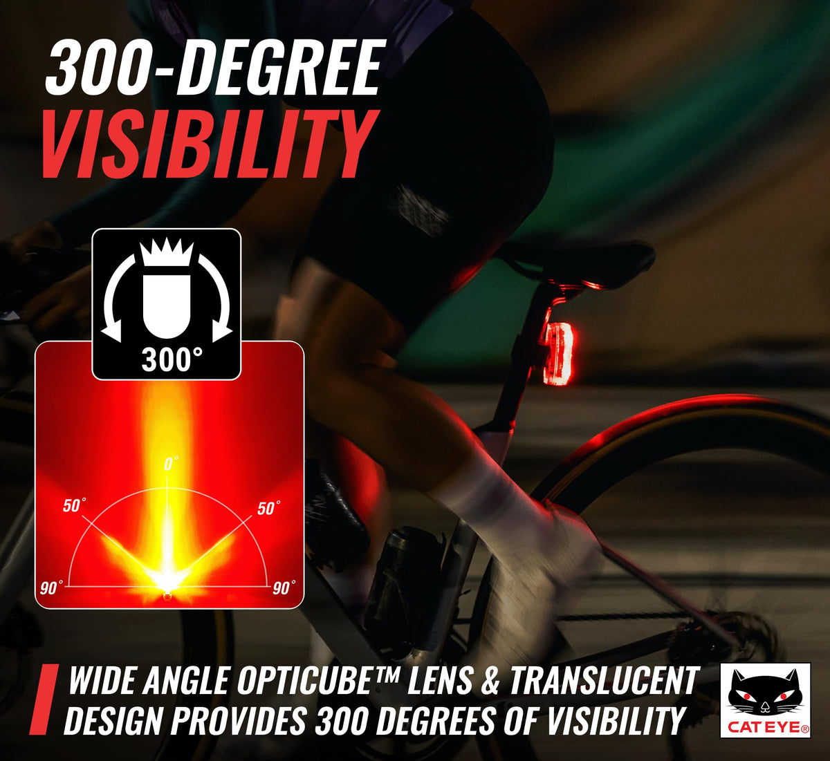 CATEYE USB Rechargeable Daytime Safety Light