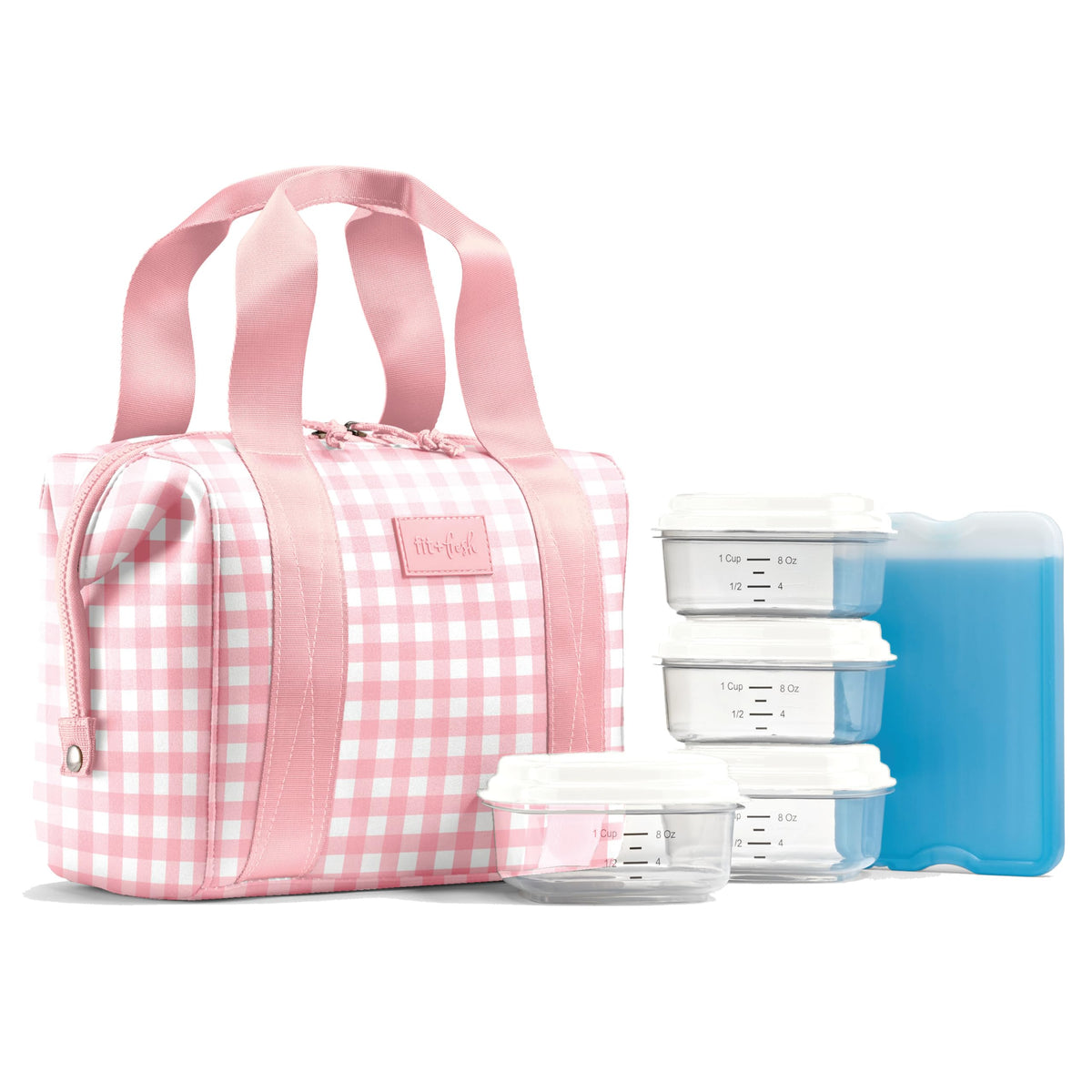 Fit & Fresh Remi Neoprene Lunch Bag for Women w/Ice Pack & Containers