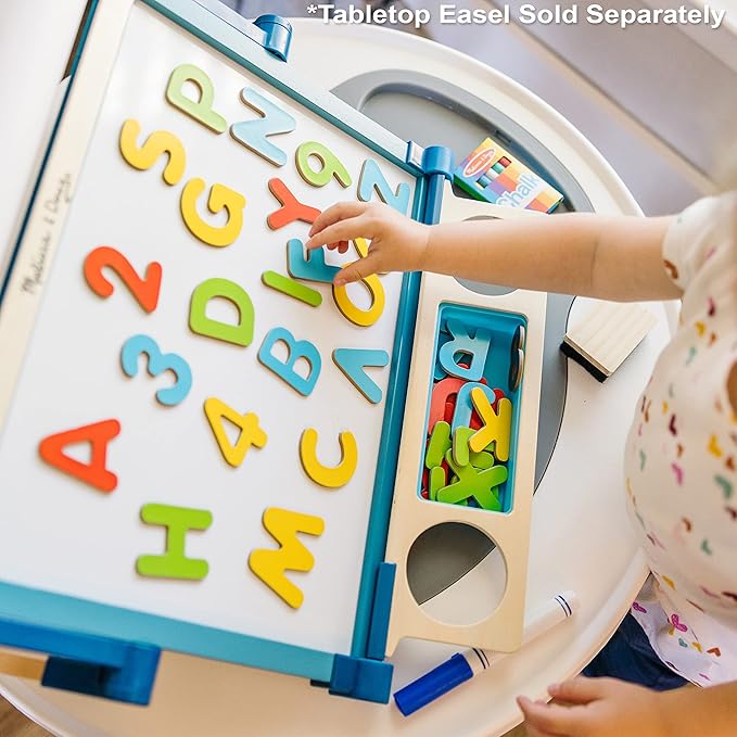 Melissa & Doug Deluxe Magnetic Letters and Numbers Set – 89 Wooden Alphabet Magnets & Numbers, Educational Learning Toys for Preschool Kids Ages 3+