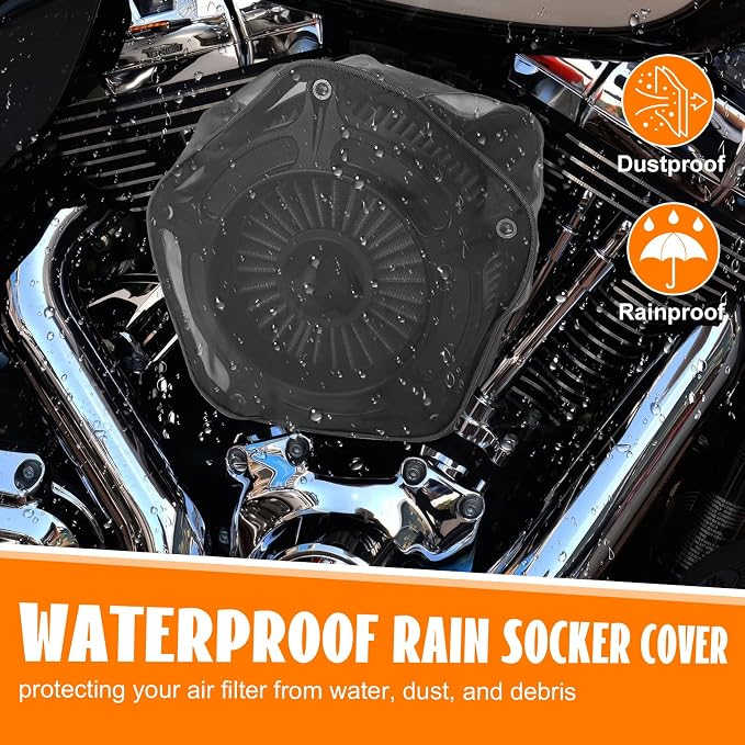 High Flow Air Cleaner Intake Filter Kit Air Filters Cover