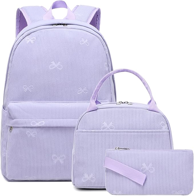 Meisohua School Backpack for Teens Girls Boys Backpack for Elementary Middle School Bookbag for Kids Backpack Lunch Bag Set
