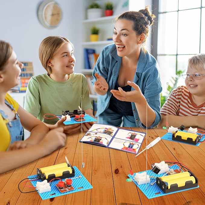 3 Set Telegraph STEM Kits Bulk, Science Kits for Kids Age 8-12, Engineering STEM Building Toys for Boys Ages 8-13, Crafts for Boys Girls 8-10, Build A Coding Robot 10-12