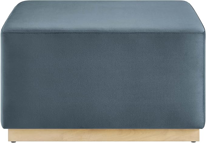 Modway Large 28" Square Performance Velvet Upholstered Upholstered Ottoman