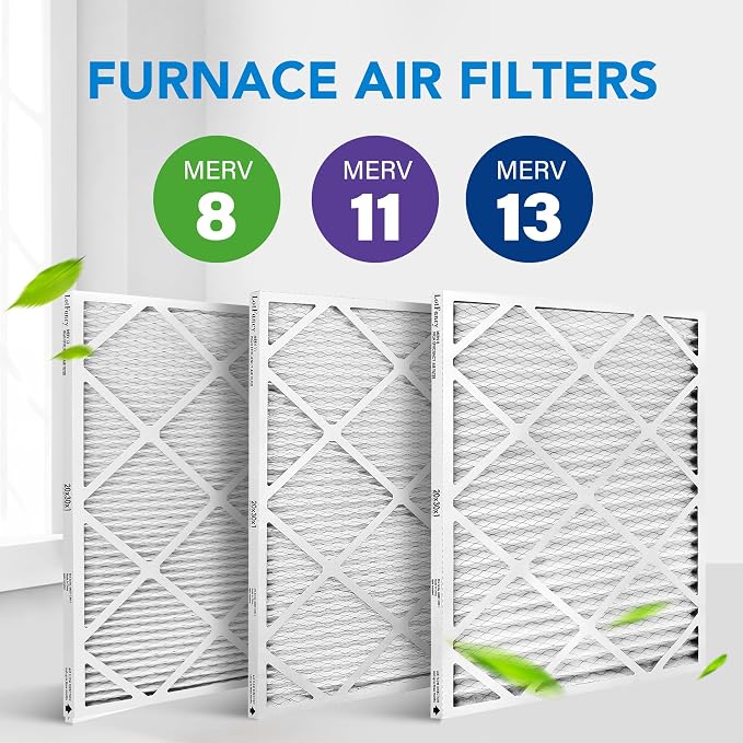 LotFancy 20x30x1 Air Filter MERV 11 4-Pack, Electrostatic Pleated AC Furnace