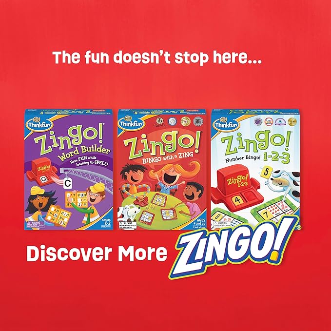 ThinkFun Zingo Sight Words Award Winning Early Reading Game for Pre-K to 2nd Grade - Toy of the Year Finalist, A Fun and Educational Game Developed by Educators for Boys and Girls