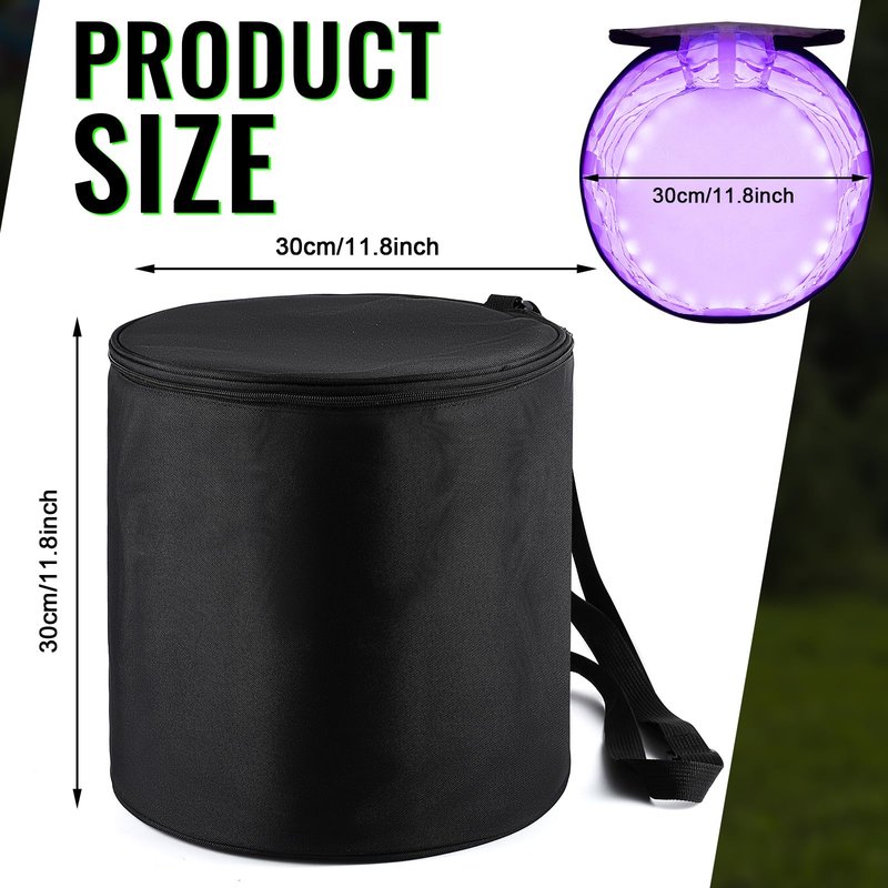 Hiboom 6 Pcs Glow in the Dark Baseball Base Set, 12 inch Quick Glow Charger Bag, Home Plate, Pitcher's Rubber for Kickball Softball Dodgeball in the Dark Game, for Playground Camping Yard Beach