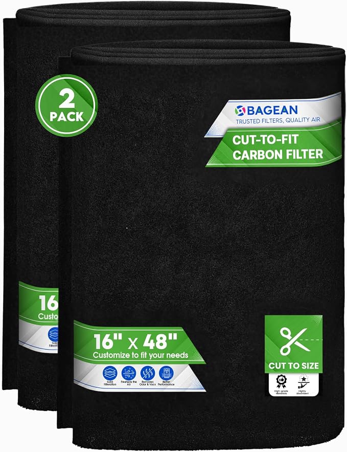 Cut to Fit Activated Carbon Filter Sheet 16” x 48”