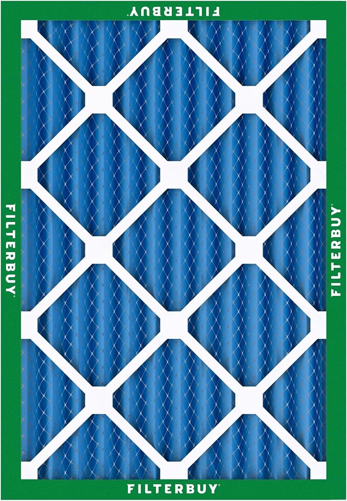 Filterbuy 24x30x2 Air Filter MERV 13 Optimal Smoke & Allergy Defense,