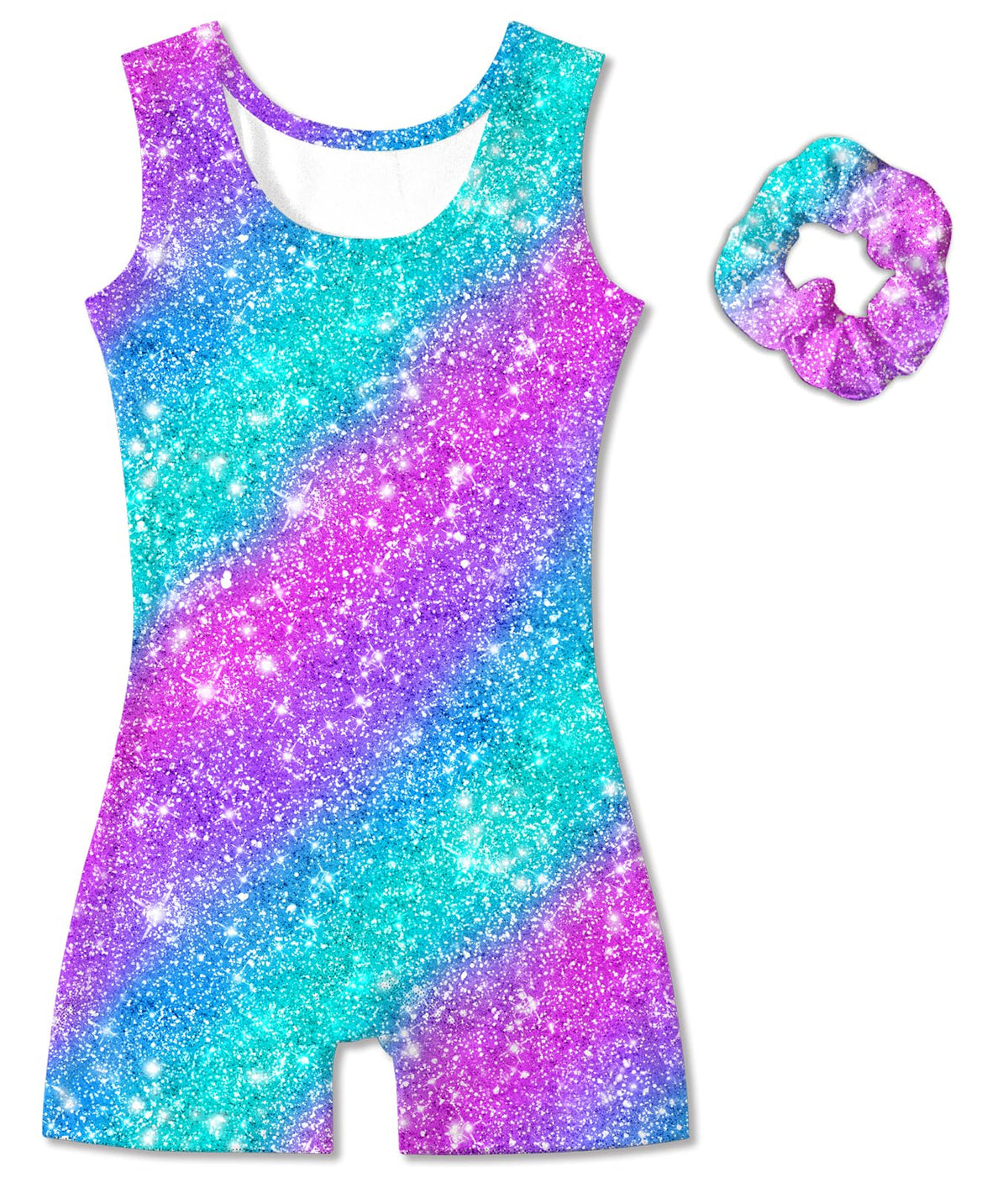 Vogseek Sparkly Gymnastics Leotards for Girls 7 8Y Blue Purple Unitards