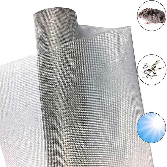 Stainless Steel Woven Wire Mesh, 304 Metal Mesh Sheet, 16 Mesh, Anti-Rust &