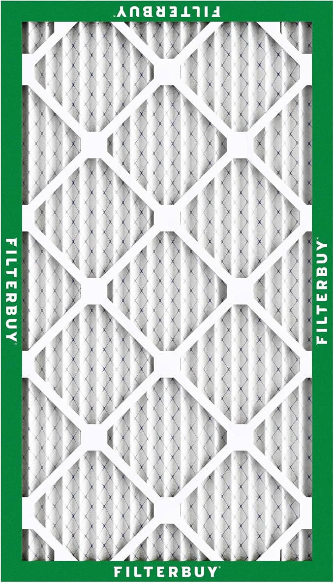 Filterbuy 17x25x1 Air Filter MERV 8 Essential Dust & Allergy Defense,