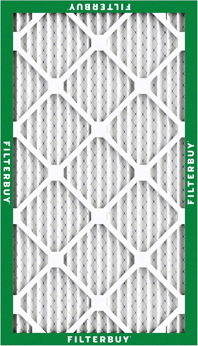 Filterbuy 10x25x1 Air Filter MERV 8 Essential Dust & Allergy Defense,