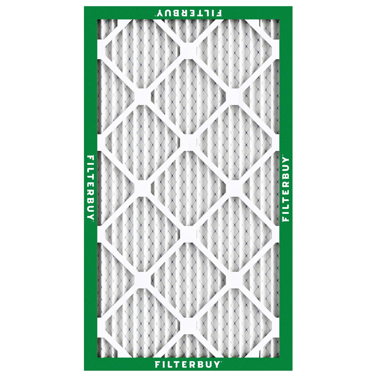 Filterbuy 13x21.5x1 Air Filter MERV 8 Essential Dust & Allergy Defense (2-Pack), Electrostatic Pleated HVAC AC Furnace Filters Replacement, Made in USA (Actual Size: 12.88 x 21.50 x 0.75)