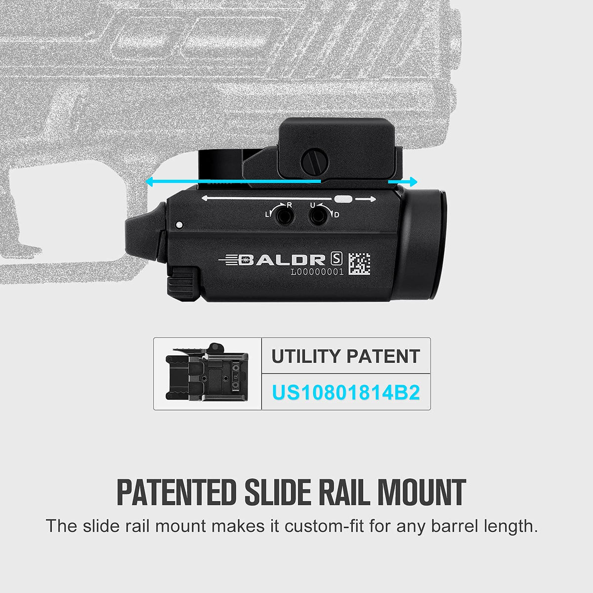 OLIGHT Baldr S 800 Lumens Compact Rail Mount Weaponlight with Green Beam and White LED Combo, Magnetic USB Rechargeable Tactical Flashlight with 1913 or GL Rail, Battery Included (Desert Tan)