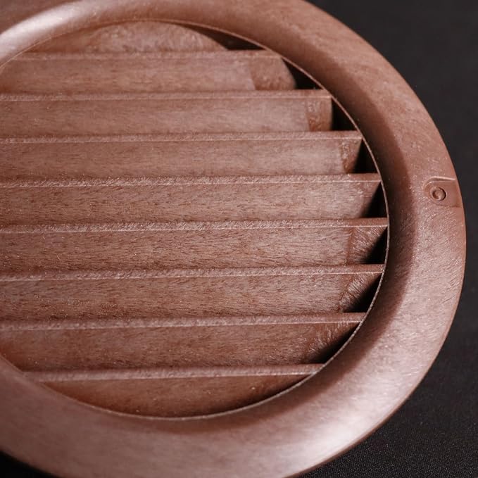 VENTS-US - 6" Brown Round Plastic Vent Cover -